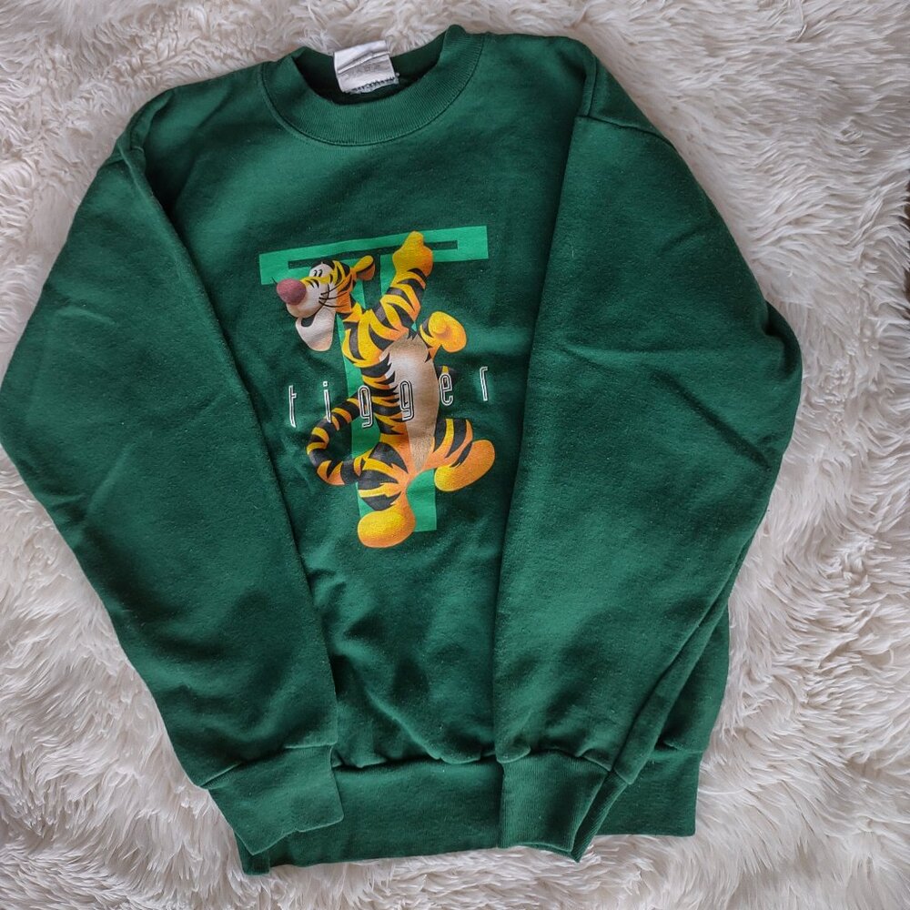 Disney Store Green Tigger sweatsheart kids medium